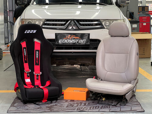 ultimo caso aziendale circa 2015 Mitsubishi Pajero 3.0L Aggiornato con Sedili EDDY Racing