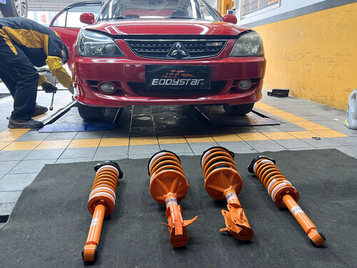 ultimo caso aziendale circa 2008 Mitsubishi Lancer 1.6 | Kit Ammortizzatori Sportivi EDDY, Auto Vecchia Rinnovata con Buona Tenuta di Strada e Comfort