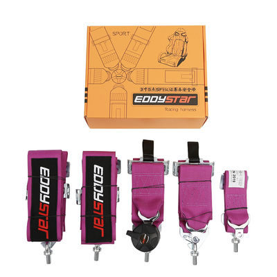 EDDY Purple 5 Point Racing Seat Belt Harness Certificato SFI per auto da corsa