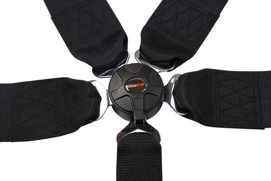 EDDYSTAR cintura di sicurezza in nylon a cinque punti colore nero cintura da corsa a cinque punti