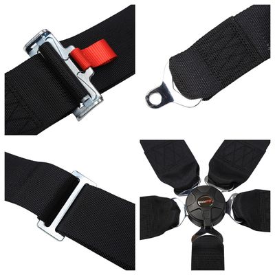 EDDYSTAR cintura di sicurezza in nylon a cinque punti colore nero cintura da corsa a cinque punti