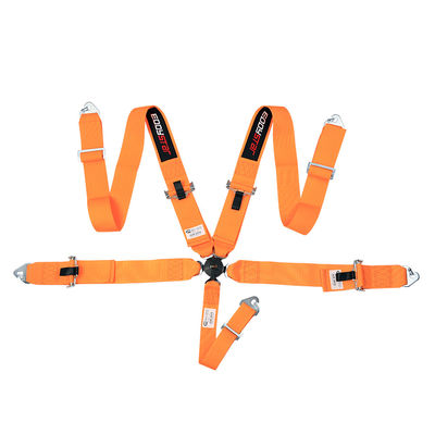 EDDYSTAR Nylon Drift Car Racing cintura di sicurezza Orange Color 5 punti cintura di sicurezza