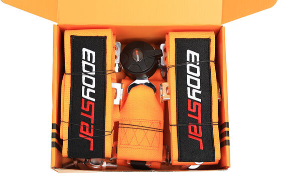 EDDYSTAR Nylon Drift Car Racing cintura di sicurezza Orange Color 5 punti cintura di sicurezza
