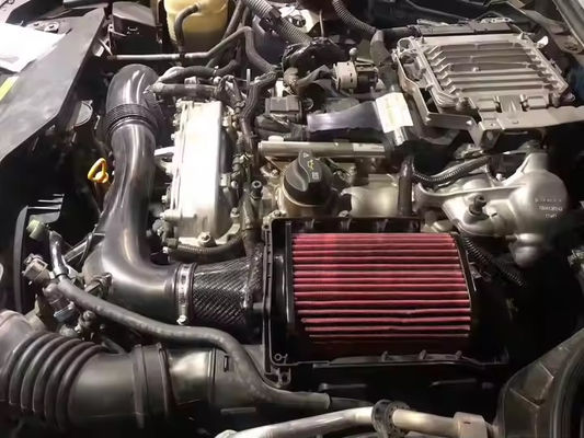 Inserta d'aria di fibra di carbonio per veicoli leggeri per la protezione del motore