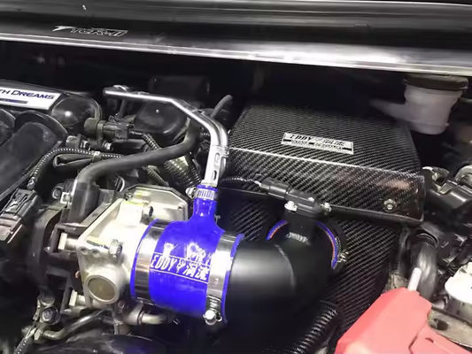 Resistenza al calore Fibra di carbonio presa d'aria Facile installazione Per Honda Fit GK5