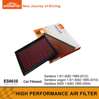 Struttura compatta Filtro ad alto flusso di aria Migliora l'efficienza del motore per 1.8 Santana