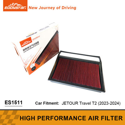 Flusso elevato filtro dell'aria lavabile a pannello con rete di filo di acciaio JETOUR Travel T2