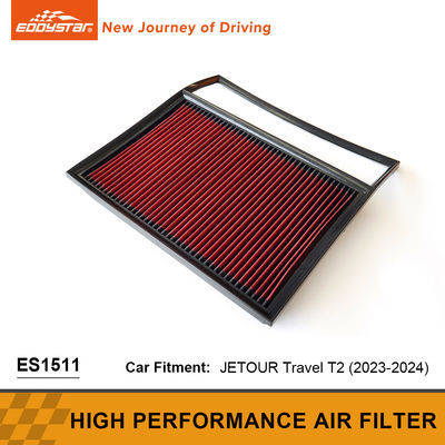 Flusso elevato filtro dell'aria lavabile a pannello con rete di filo di acciaio JETOUR Travel T2