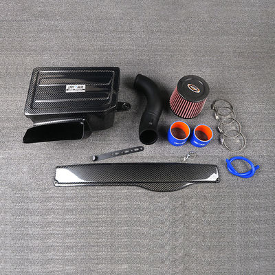 Kit di aspirazione dell'aria in fibra di carbonio EDDYSTAR generatore di vortici con filtro ad alto flusso da 76 mm per 15-16 Audi A3 1.8T/2.0T